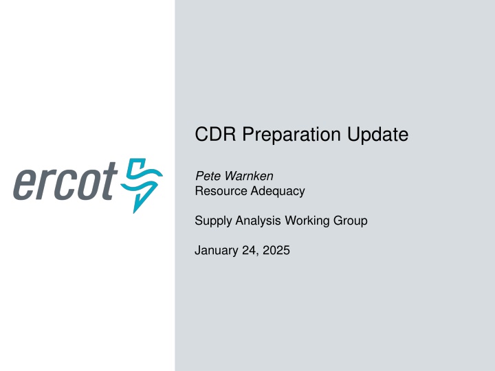 cdr preparation update