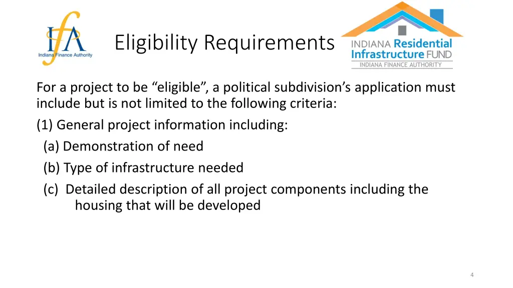 eligibility requirements