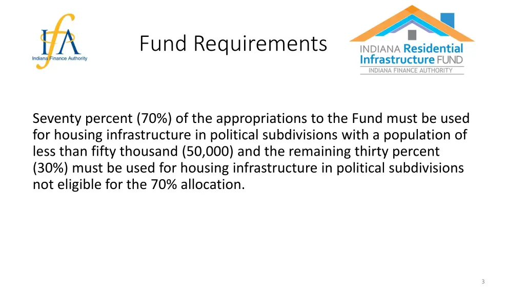 fund requirements