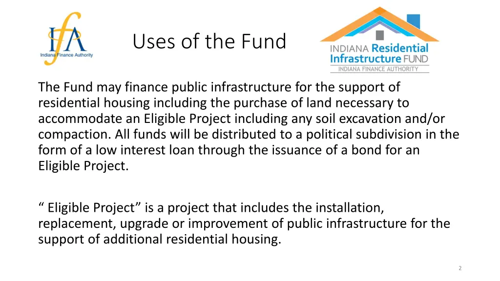 uses of the fund