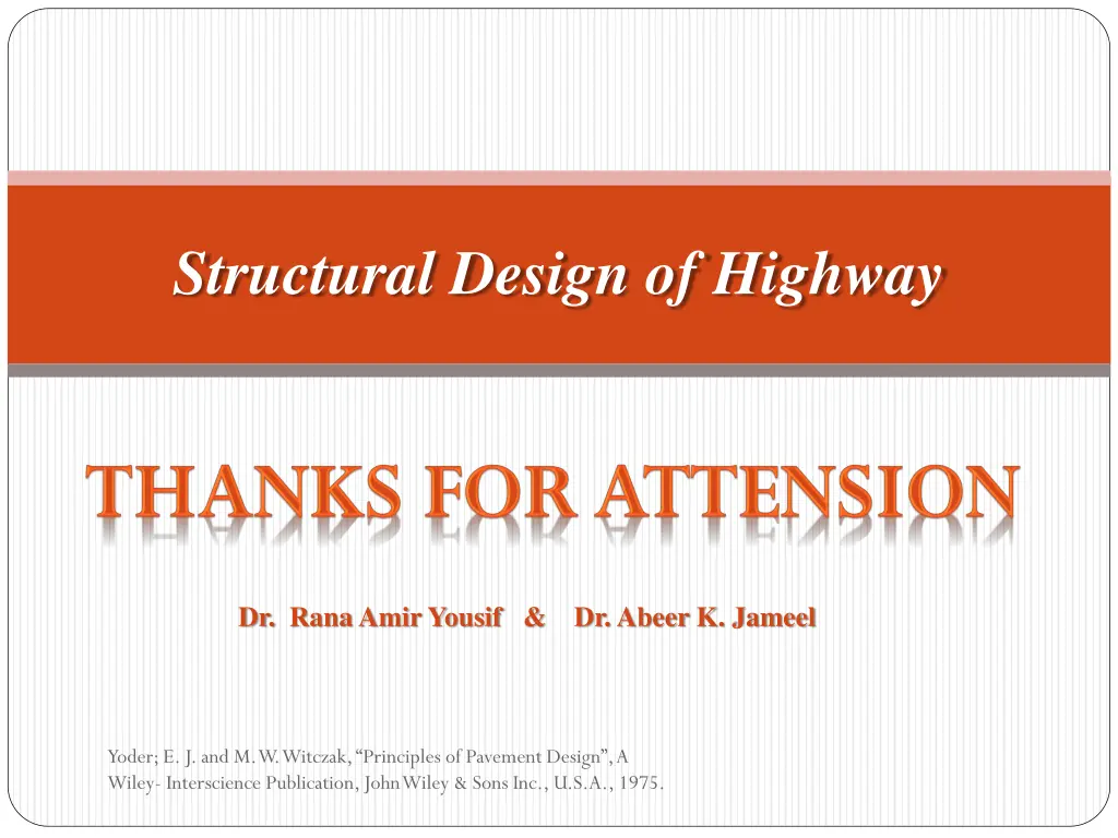 structural design of highway 1