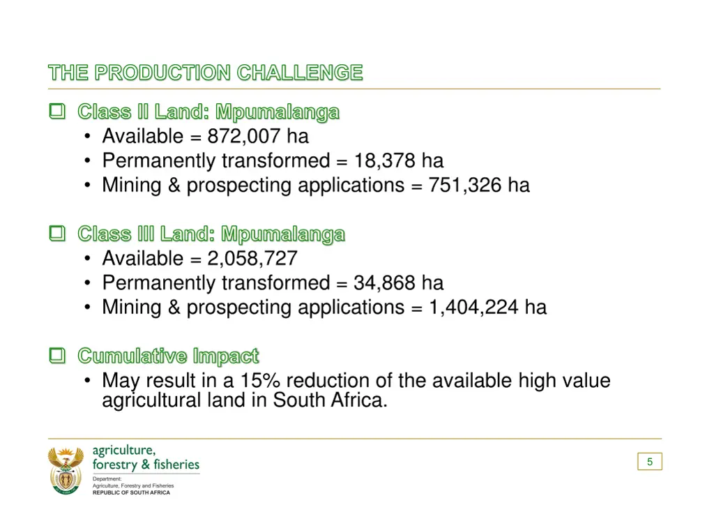 the production challenge 1