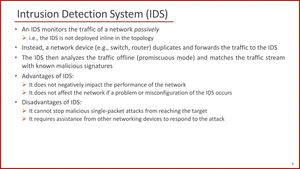 intrusion detection system ids