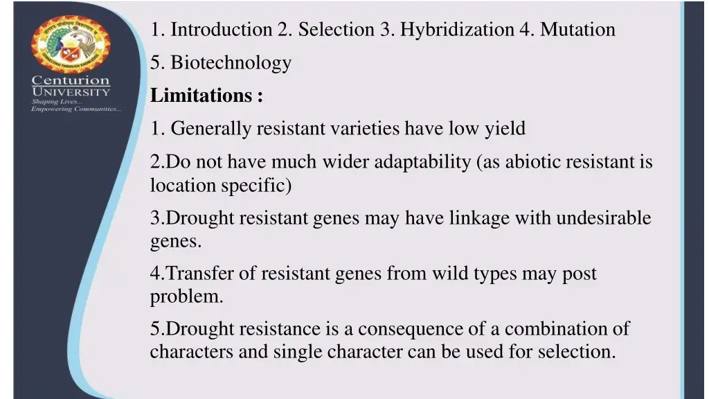 1 introduction 2 selection 3 hybridization