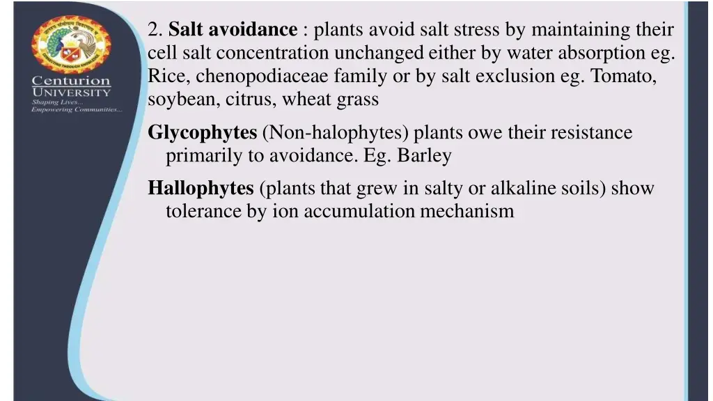 2 salt avoidance plants avoid salt stress