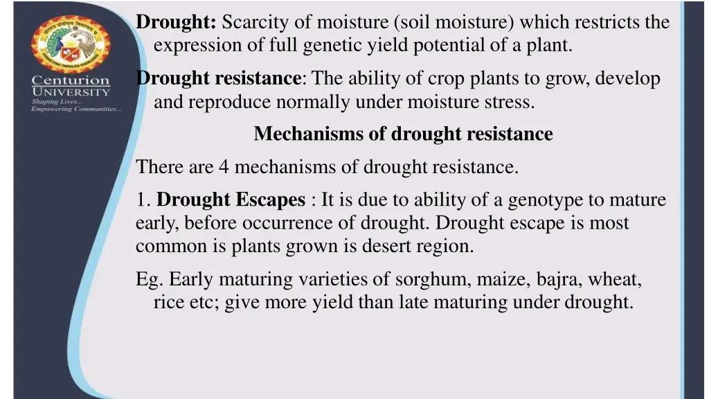 drought scarcity of moisture soil moisture which