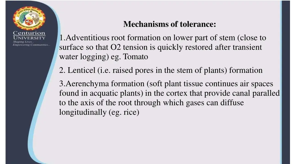 mechanisms of tolerance