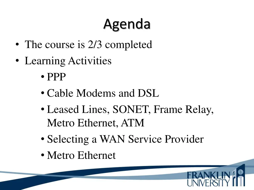 agenda