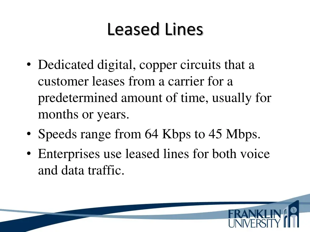 leased lines