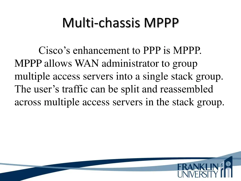 multi chassis mppp