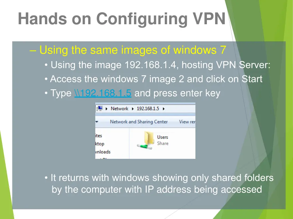 hands on configuring vpn