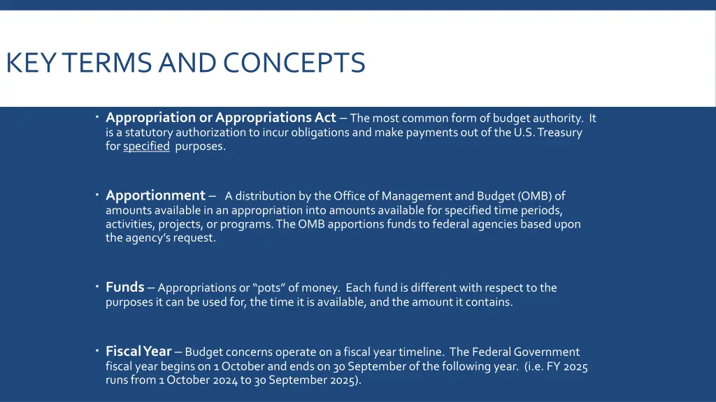 key terms and concepts
