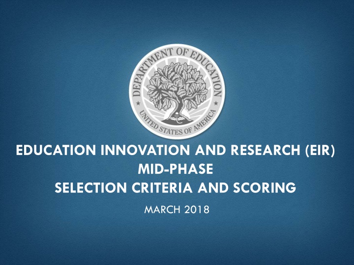 education innovation and research eir mid phase