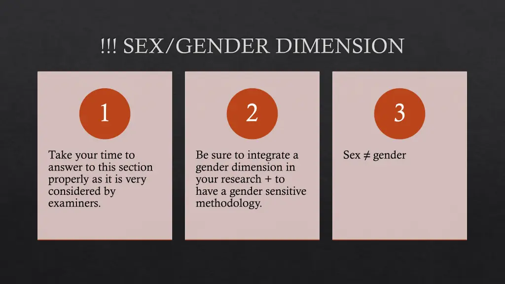 sex gender dimension