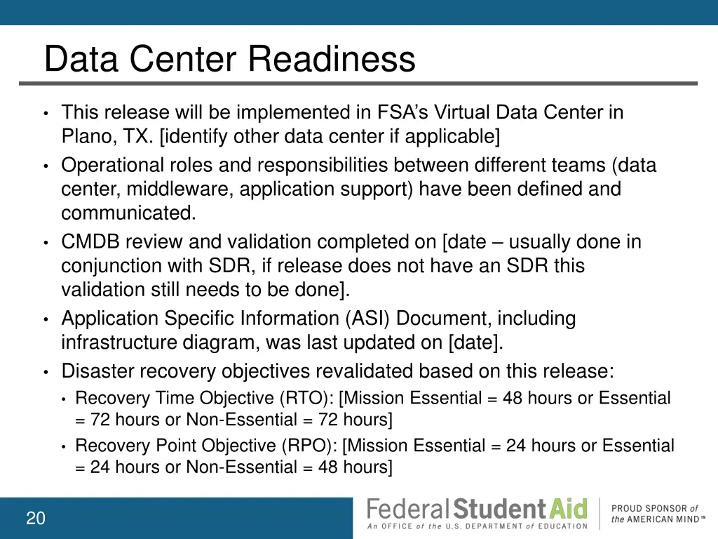 data center readiness