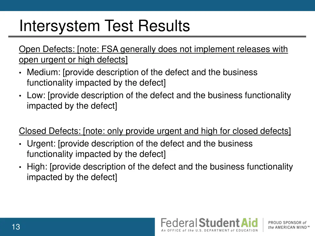 intersystem test results