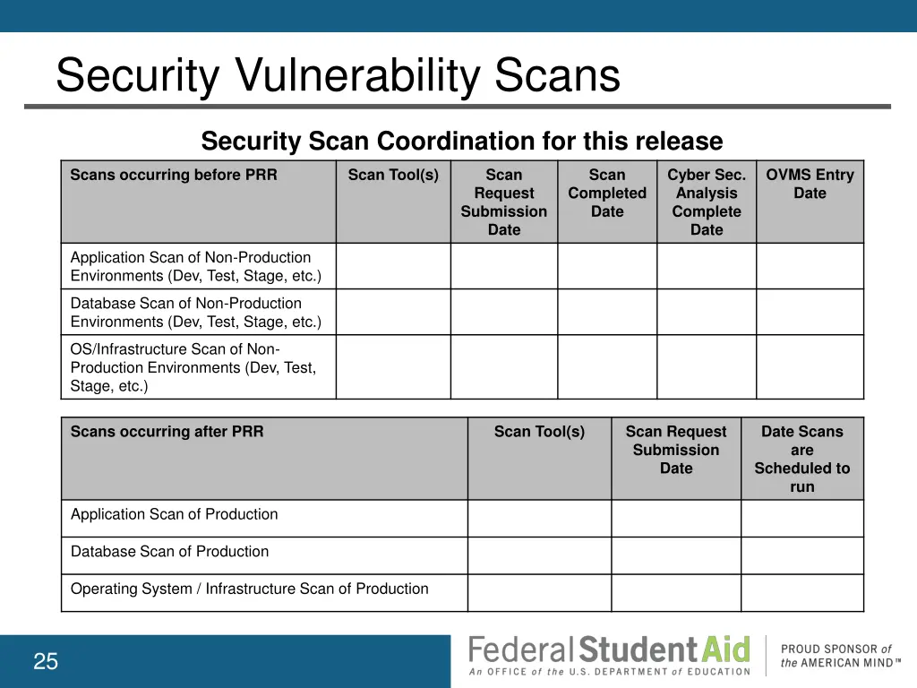 security vulnerability scans