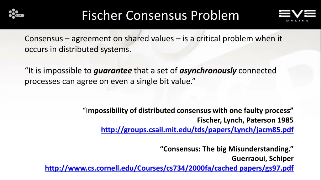 fischer consensus problem