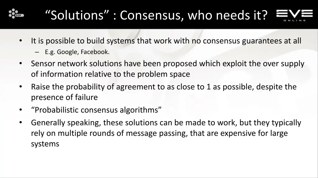 solutions consensus who needs it
