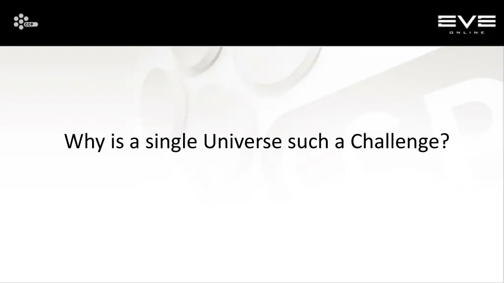 why is a single universe such a challenge