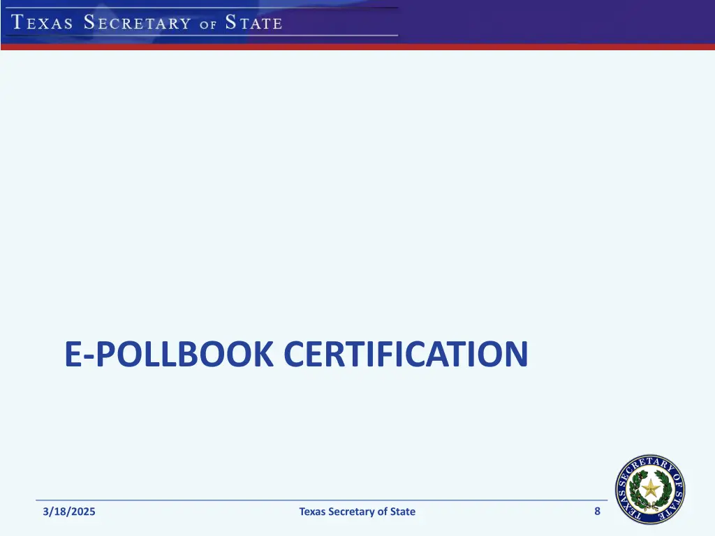 e pollbook certification