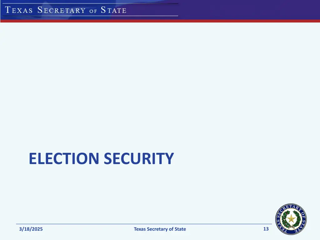 election security