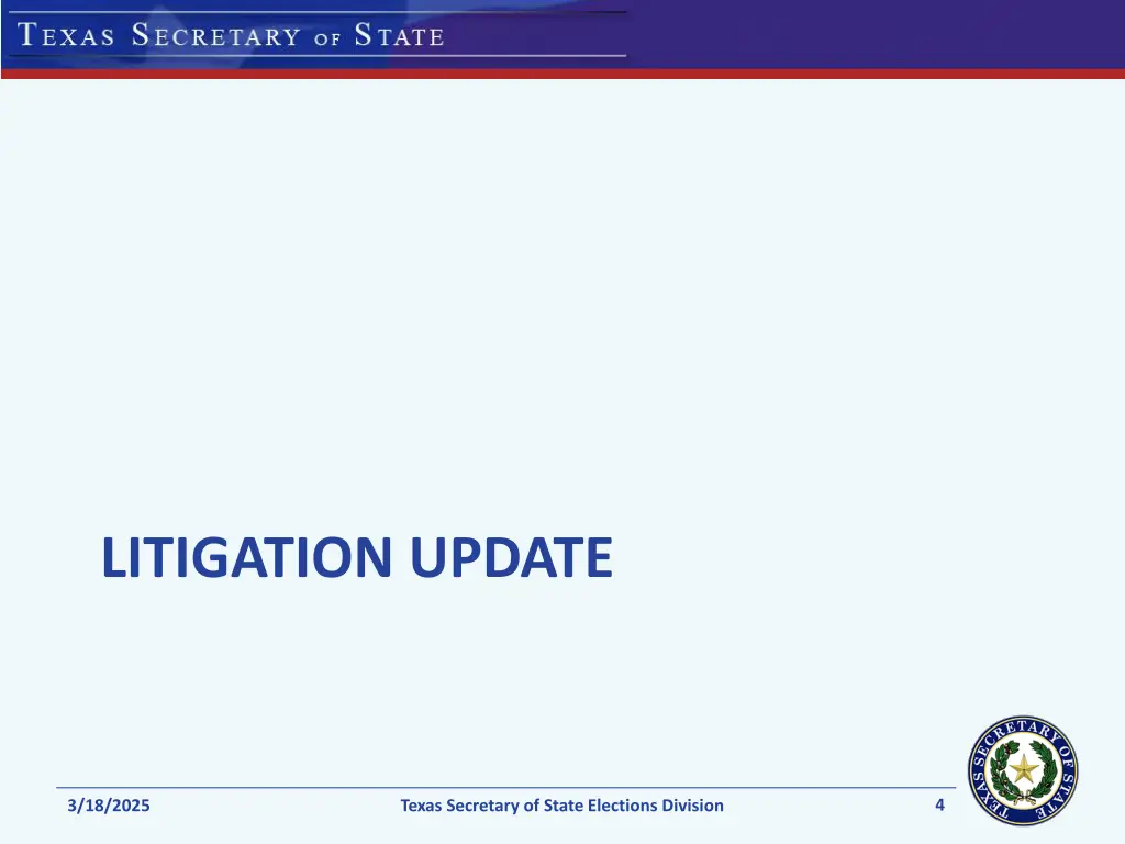 litigation update