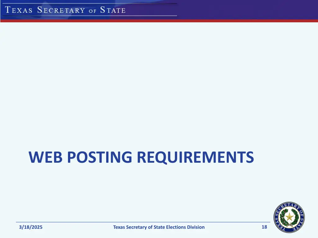 web posting requirements