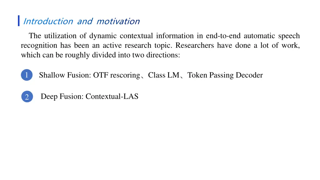 introduction and motivation