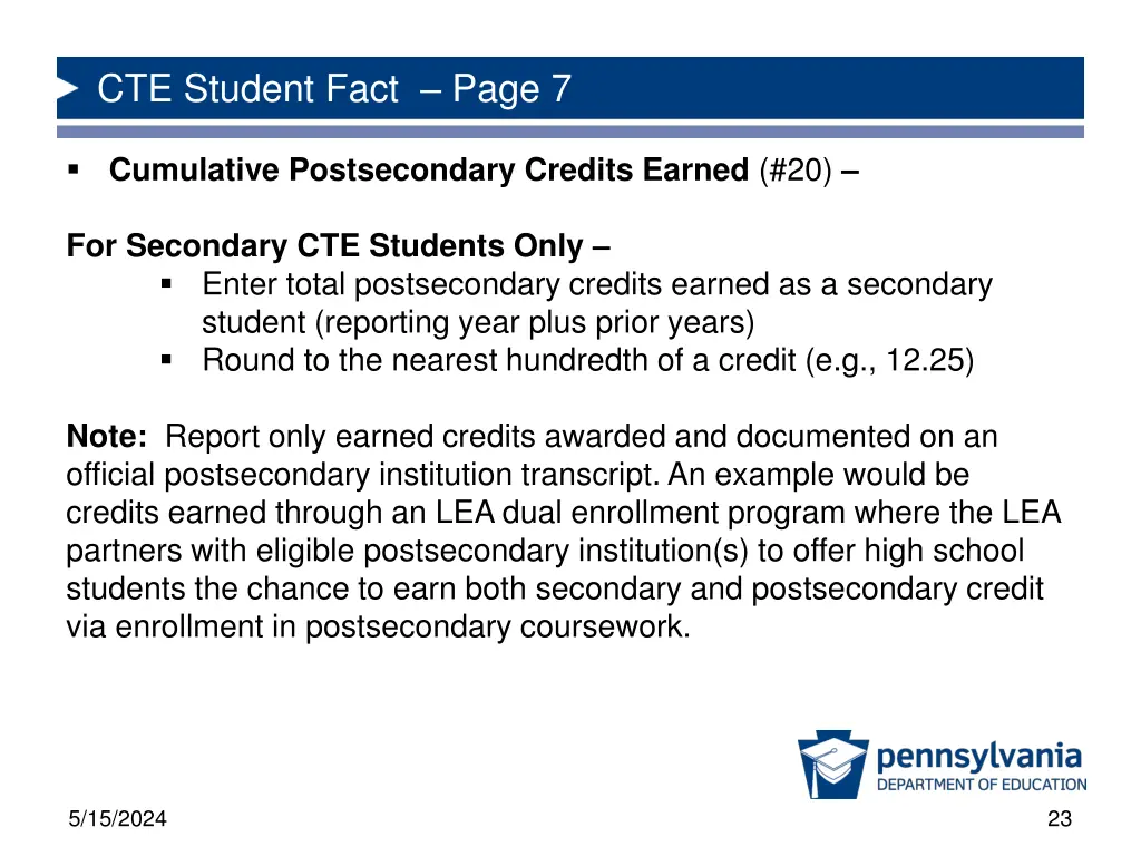 cte student fact page 7