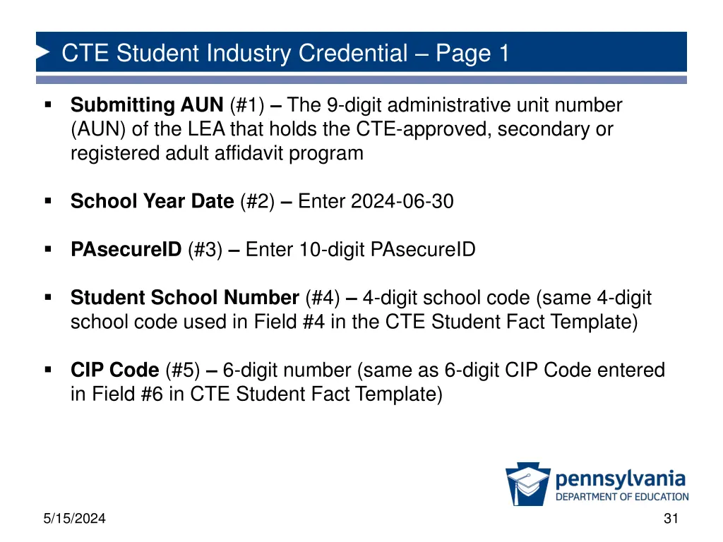 cte student industry credential page 1