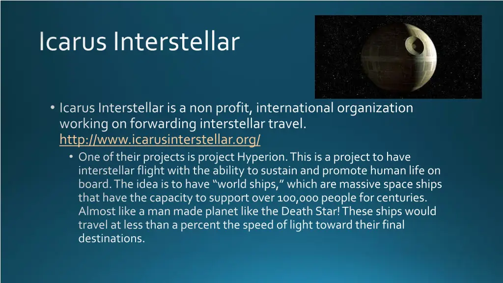 icarus interstellar