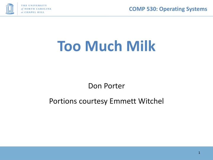 comp 530 operating systems