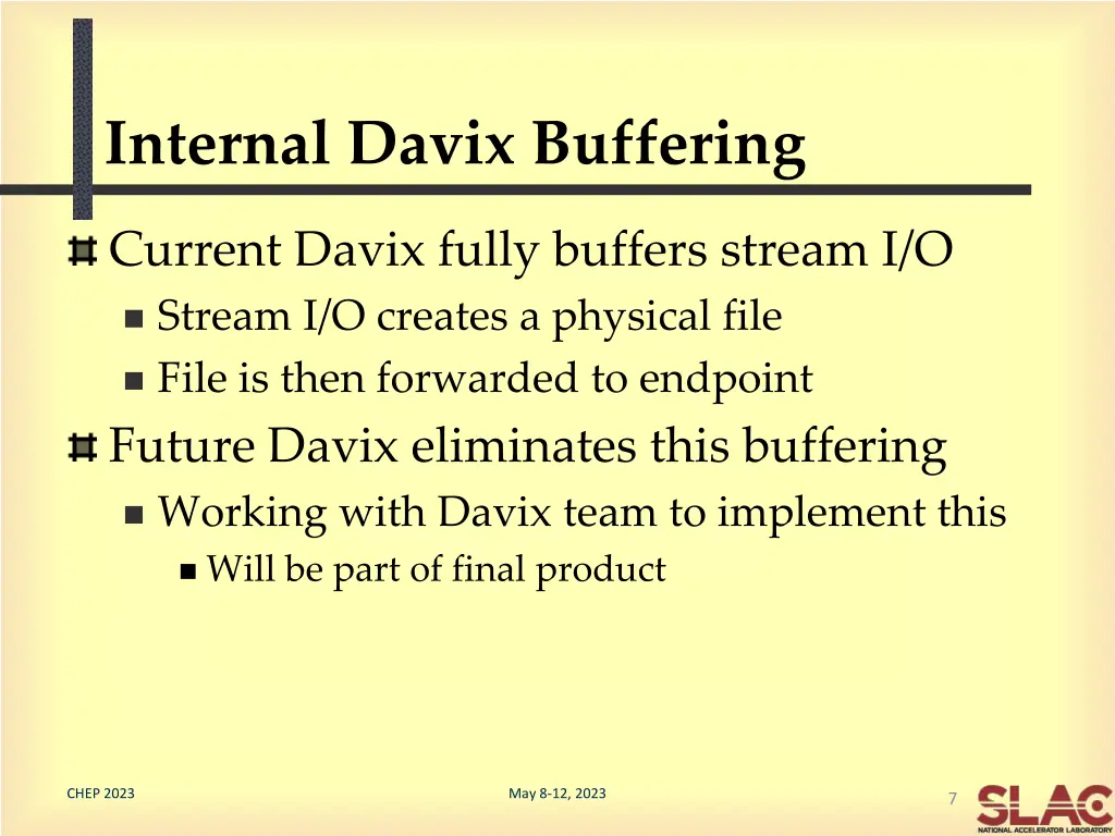 internal davix buffering