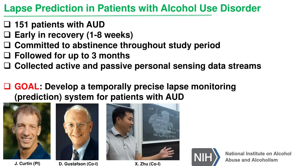lapse prediction in patients with alcohol