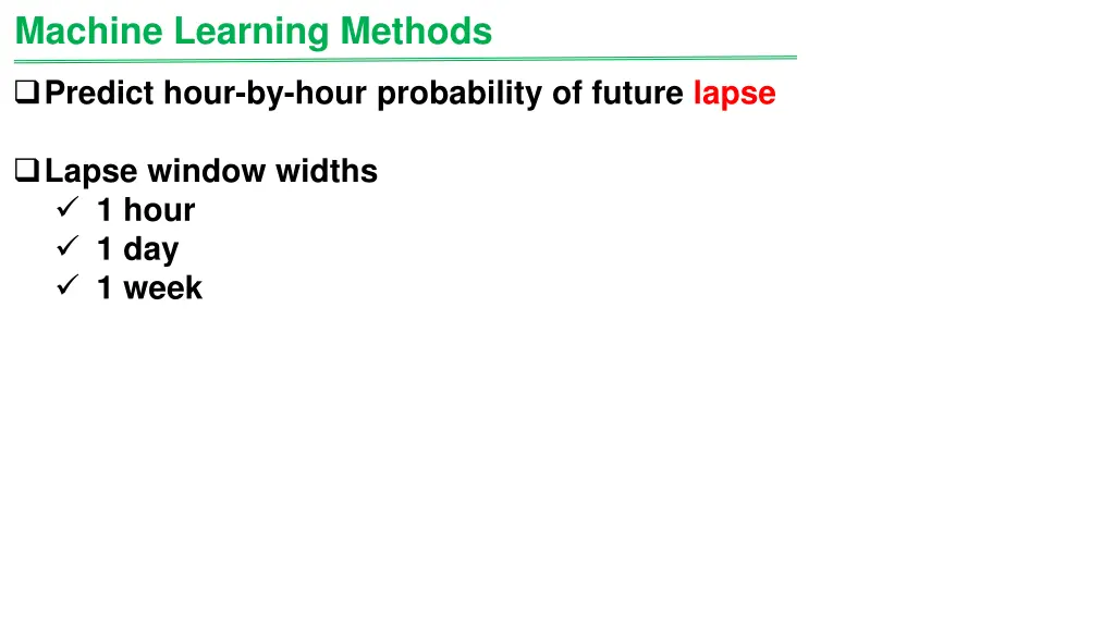 machine learning methods