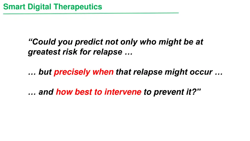 smart digital therapeutics
