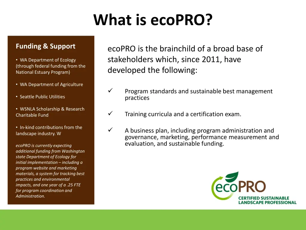 what is ecopro 1