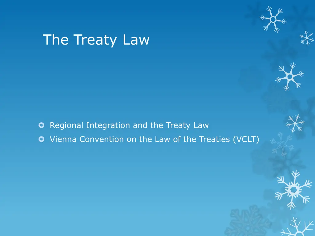 the treaty law