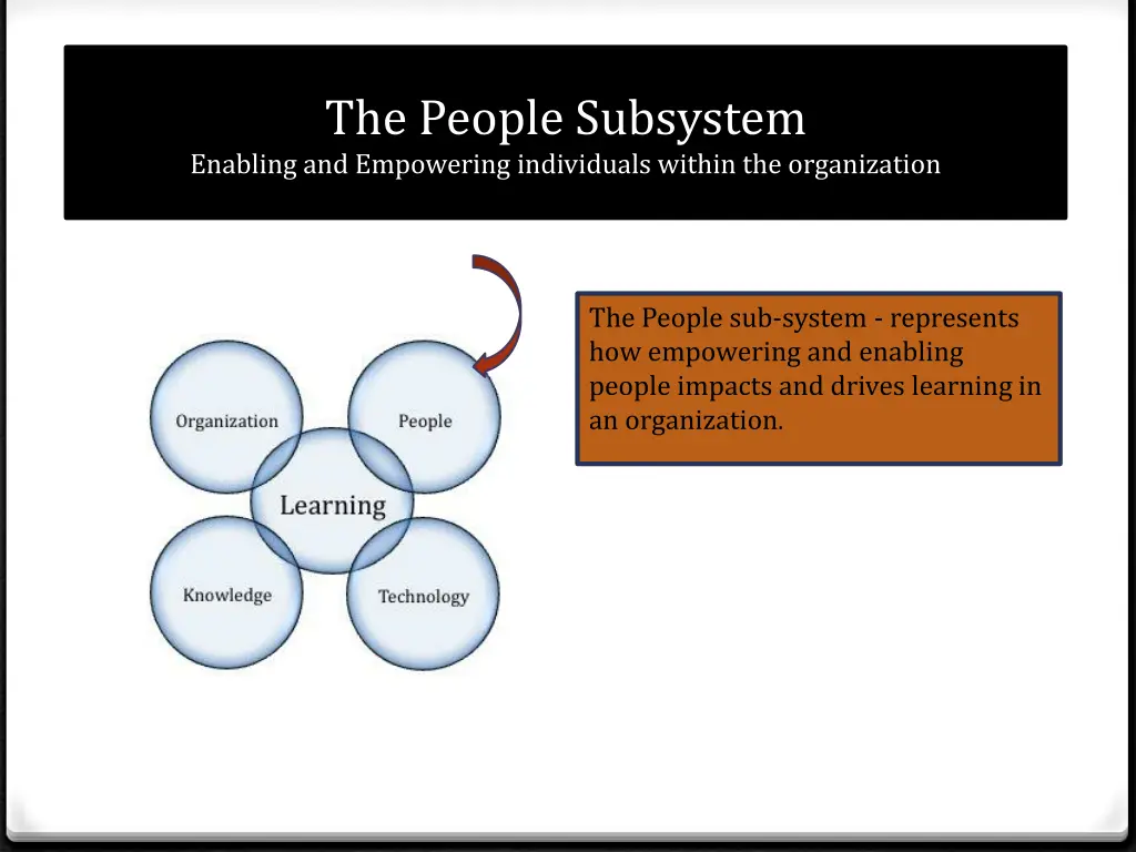 the people subsystem enabling and empowering