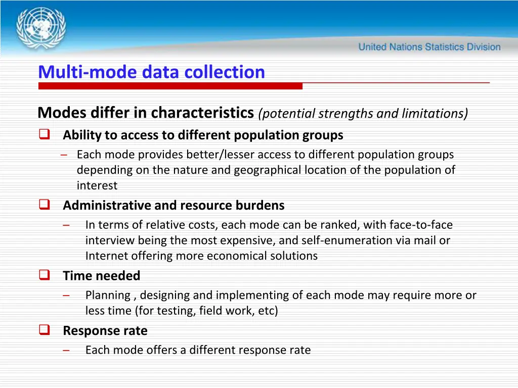multi mode data collection