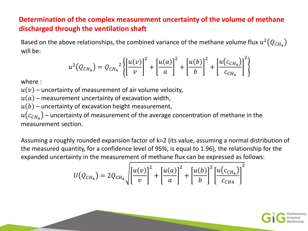 determination of the complex measurement 1