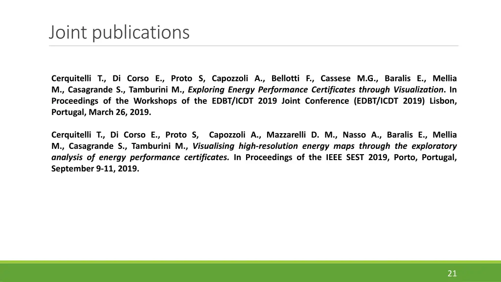 joint publications