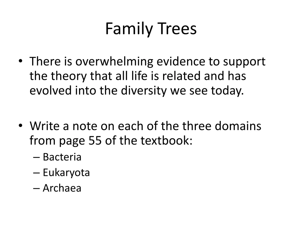 family trees