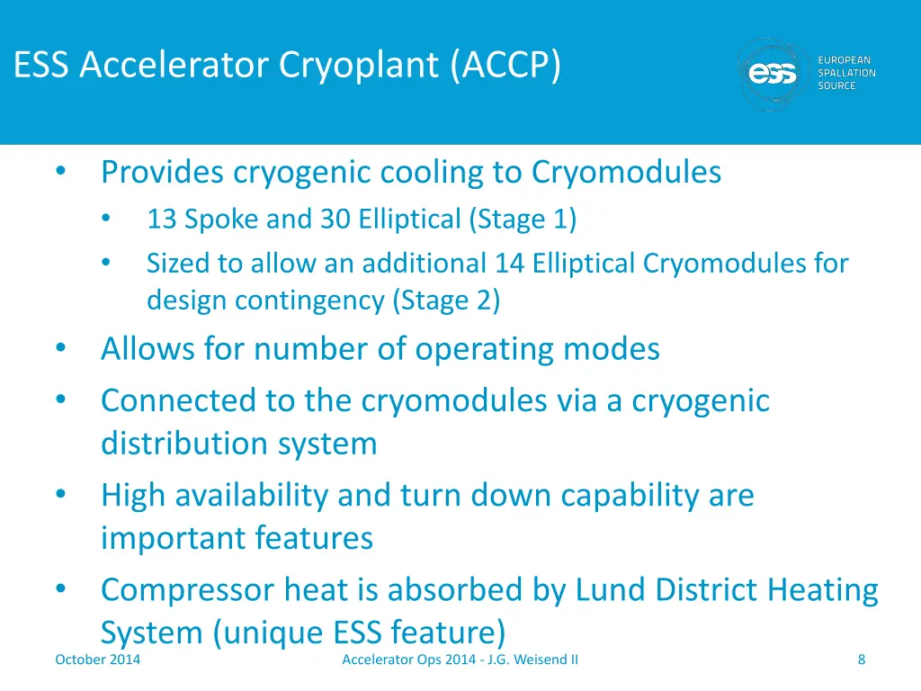 ess accelerator cryoplant accp