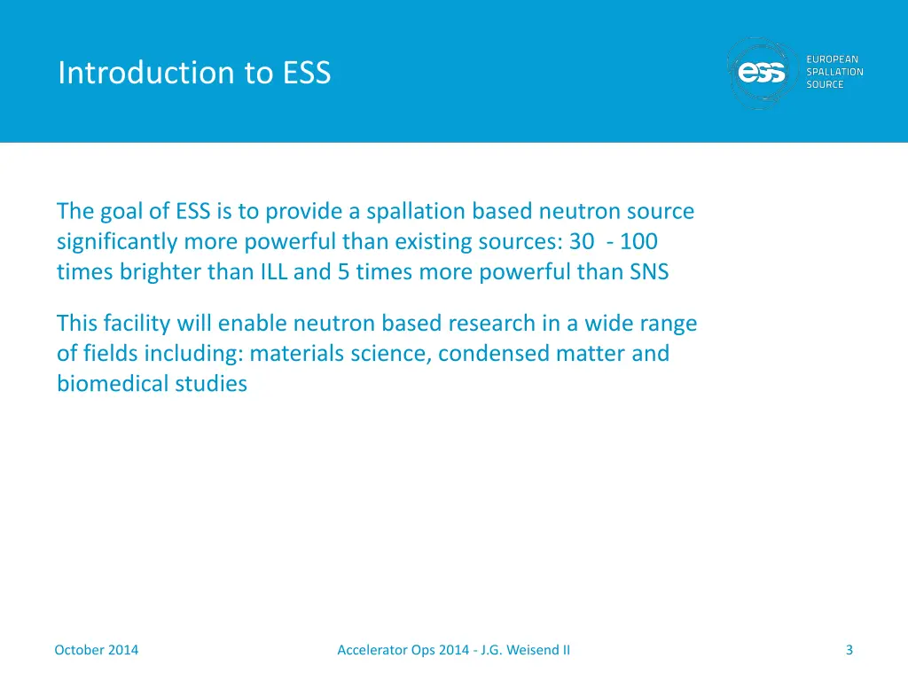 introduction to ess