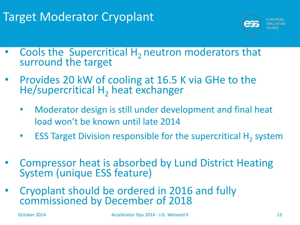 target moderator cryoplant