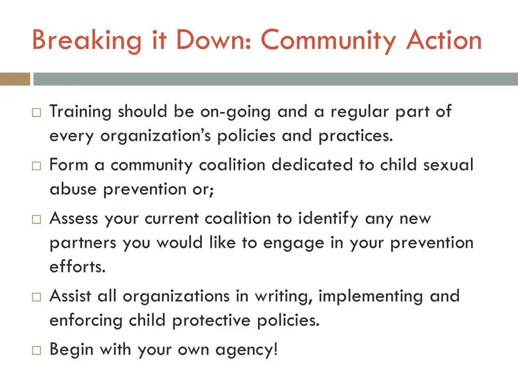 breaking it down community action 1