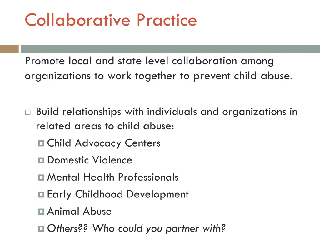 collaborative practice
