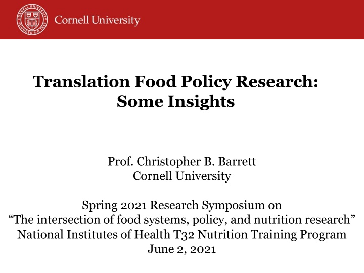 translation food policy research some insights